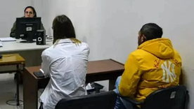 El detenido por el femicidio, mientras estaba en San Luis Foto: gentileza El Diario de la República