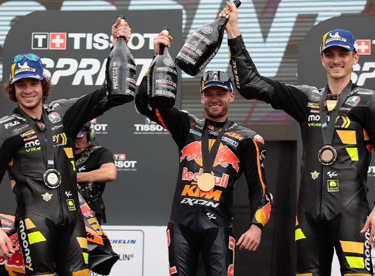 El podio de la carrera Sprint.