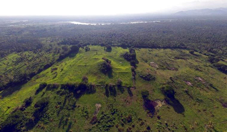 sitio arqueológico México La zona donde fue hallada la ciudad, en El Cerrito, en Tecpan de Galeana, Guerrero. Foto: Inah.