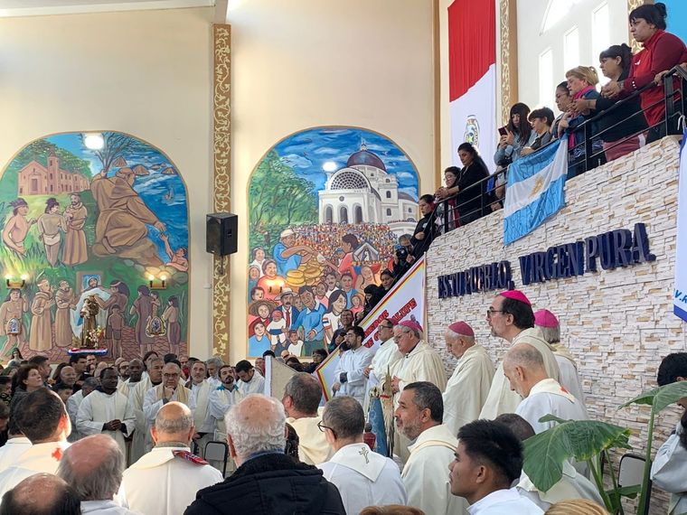 Misa en La Matanza a cargo de monseñor Ojea Foto: Almafuerte Noticias