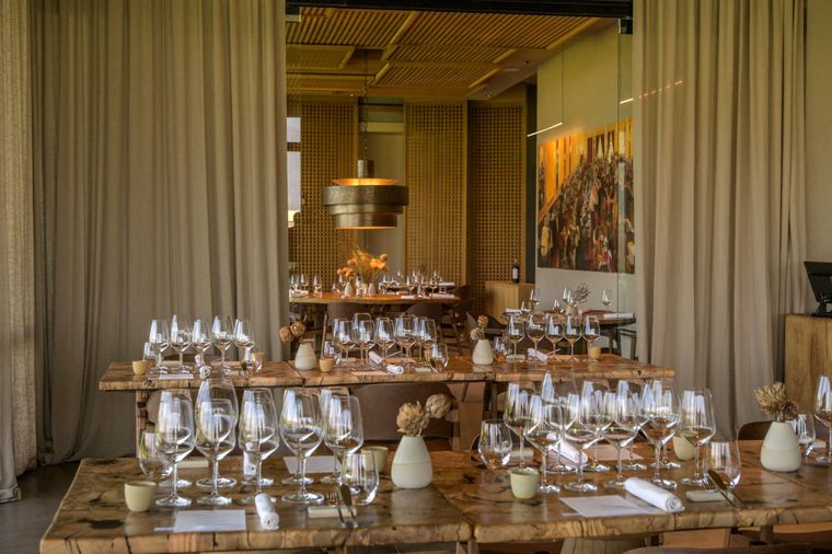 Vista al privado Salentein Cocina de Origen. Vista al privado Salentein Cocina de Origen.