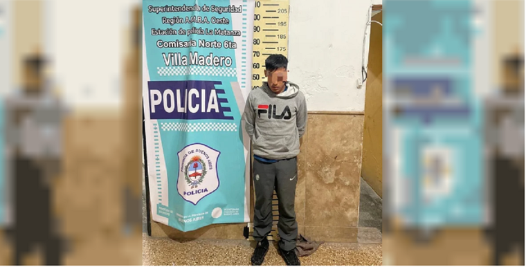 Uno de los sospechosos por el robo al motocam de TN Foto: Noticia Argentinas