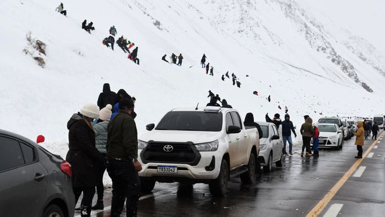 Habilitaron nuevamente un tramo de la Ruta 7 en alta montaña.
