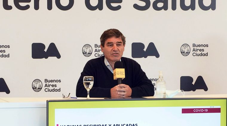 El ministro de Salud bonaerense se mostró entusiasmado con los recientes resultados Foto: Prensa GCBA