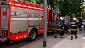 Bomberos de la Ciudad trabajaron en el lugar Foto: Noticias Argentinas