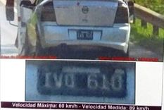 La fotomulta que recibió el dueño del Chevrolet Astra.