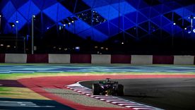 El circuito de Lusail, iluminado por más de 3.600 puntos de luz.