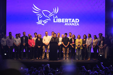 Javier Milei cerró la campaña de La Libertad Avanza en Rosario.&nbsp;