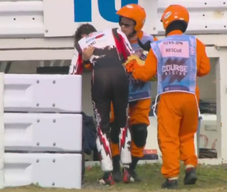 Bearman sufrió un fuerte accidente en Suzuka.