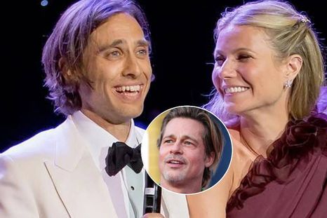 El marido de Gwyneth Paltrow opinó sobre la relación que tiene ella con Brad Pitt
