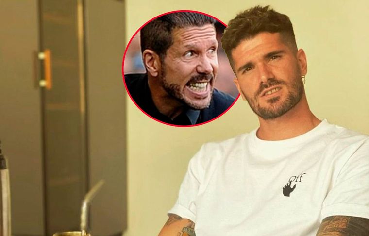 Rodrigo De Paul y Diego Simeone.