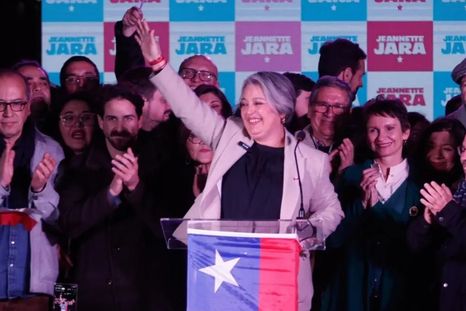 Jeannette Jara, la candidata del Partido Comunista.&nbsp;