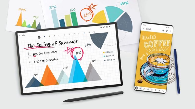 Las funciones creativas de Samsung Notes amplían el potencial de los dispositivos Samsung. Las funciones creativas de Samsung Notes amplían el potencial de los dispositivos Samsung.