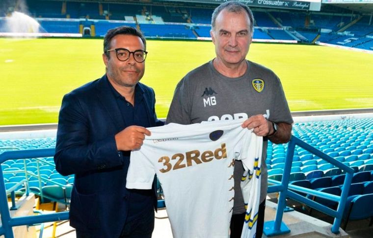 Radrizzani y Bielsa, en Leeds.