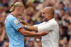 Guardiola llenó de elogios a Haaland. Foto: The42