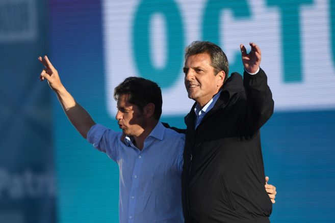 Axel Kicillof y Sergio Massa durante la última campaña presidencial. Axel Kicillof y Sergio Massa durante la última campaña presidencial.
