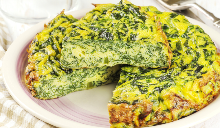 Esta tortilla de espinaca será tu aliada para el verano