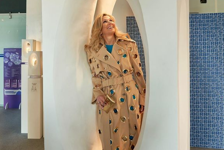 Máxima de los países bajos se lució con el mejor look de brillos. Foto: INSTAGRAM @koninklijkhuis