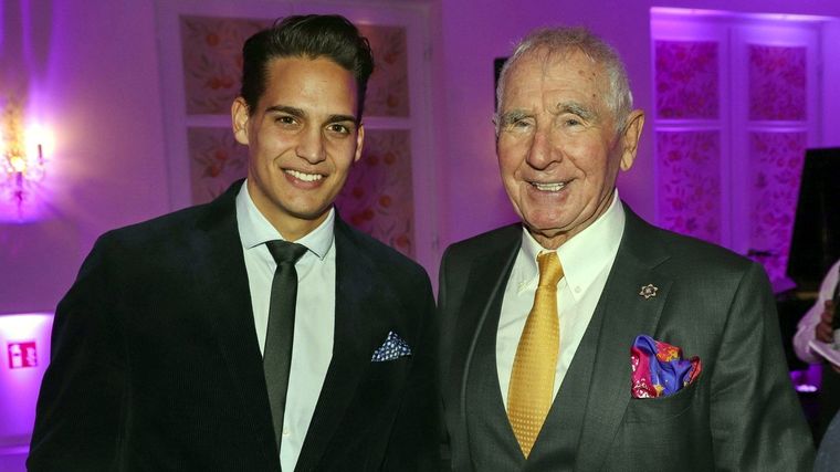 Kevin Feucht y el príncipe Frédéric von Anhalt. Foto: Fuser News.