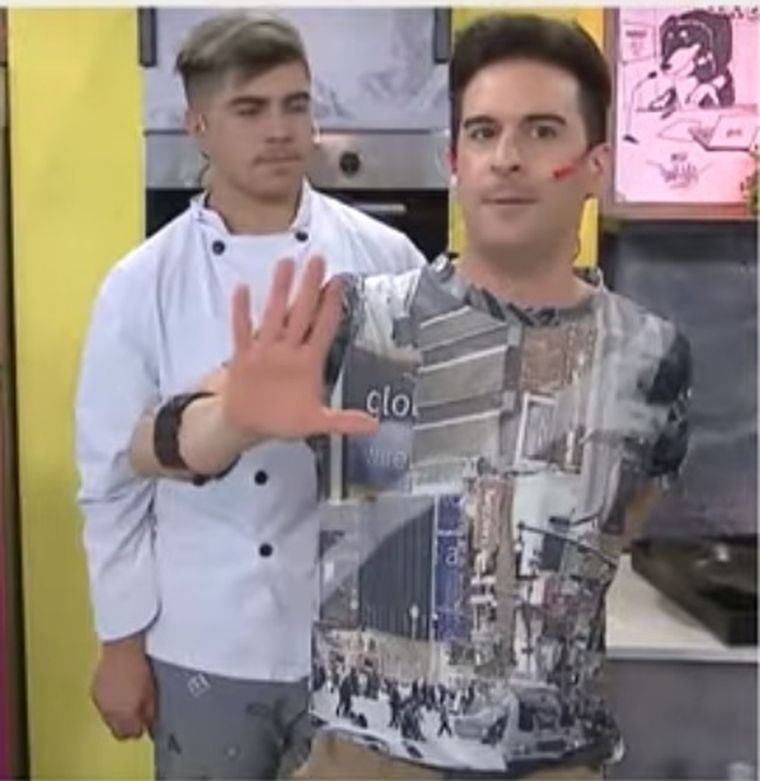 Gonzalito se asustó mucho con el temblor y un participante se desmayó en vivo