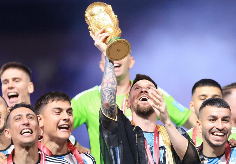 La Selección Argentina salió campeón mundial en diciembre de 2022. Foto: Instagram: leomessi