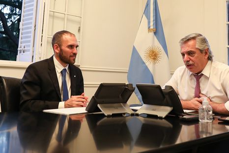 Martín Guzmán y Alberto Fernández Foto: Télam Martín Guzmán y Alberto Fernández Foto: Télam
