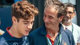 Franco Colapinto junto a su padre, Aníbal