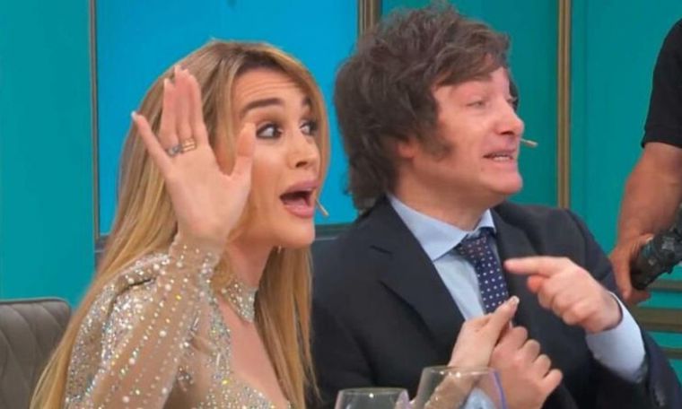 Fátima Fllorez y Javier Milei estuvieron en un programa de Crónica Foto: Captura de video El Trece