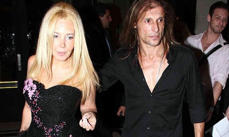 Mariana Nannis y Claudio Paul Caniggia cuando estaban casados Foto: NA