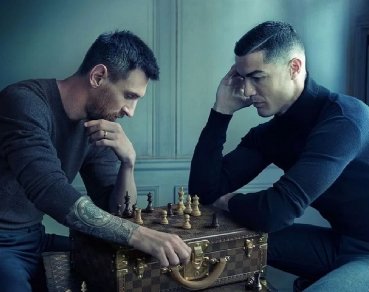 Ambos jugadores formaron parte de una campaña de Louis Vuitton en la previa del Mundial de Qatar 2022.