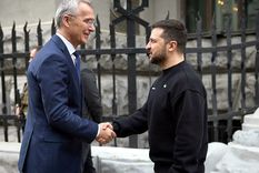 Jens Stoltenberg y Volodímir Zelenki Stoltemberg y Zelenski ya han mantenido reuniones al respecto. Foto: Efe. Jens Stoltenberg y Volodímir Zelenki Stoltemberg y Zelenski ya han mantenido reuniones al respecto. Foto: Efe.