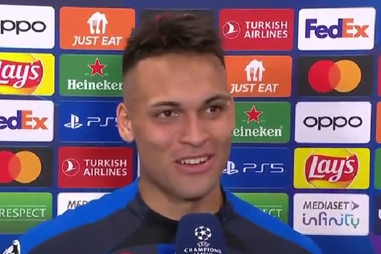 Tras darle el pase a la final al Inter, Lautaro Martínez no recordó su gol Foto: ESPN