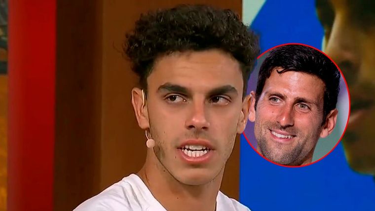 Cerúndolo contó una anécdota de su encuentro con Djokovic a principios de año. Foto: ESPN