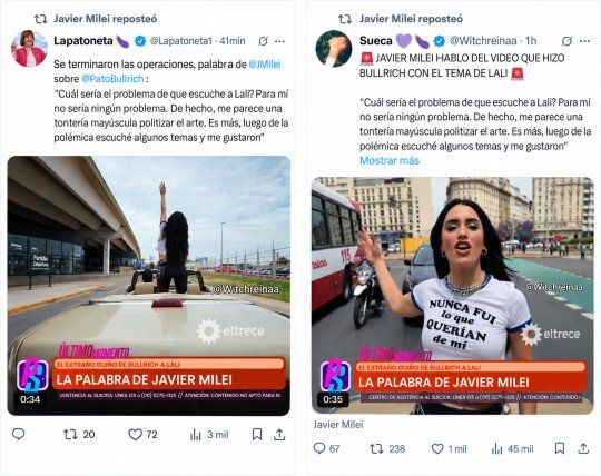 Milei Retweet 