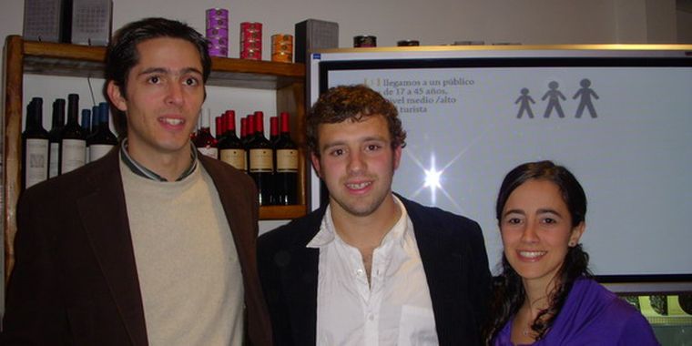 El staff de Postal Urbana: Seba Yañez, Eduardo Castellino y Rocío Viera