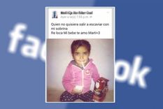 san juan: muestra a una nena con un cigarrillo y vino de carton en facebook