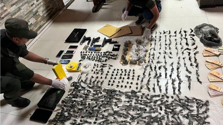 Los procedimientos se llevaron a cabo en Resistencia. Foto: Gendarmería Nacional