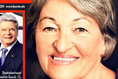 MDZol | Hansi Gauck y a la izquierda, su esposo Joachim y su novia Daniela. Foto: bunte