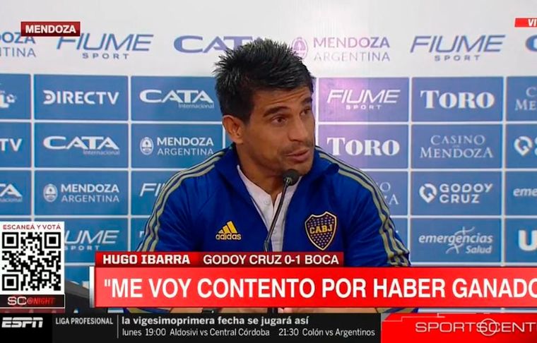 Ibarra tuvo una divertida respuesta con un periodista que lo había criticado y ahora lo elogió.