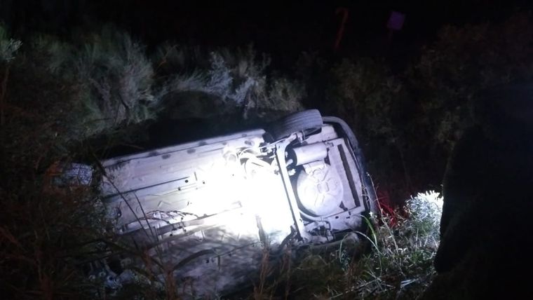 La mujer manejaba alcoholizada, volcó y terminó adentro de un zanjón en Maipú Foto: Ministerio de Seguridad de Mendoza