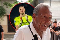 Russo se refirió a la situación de Andries Noppert. Foto: San Lorenzo y @andriesnoppert