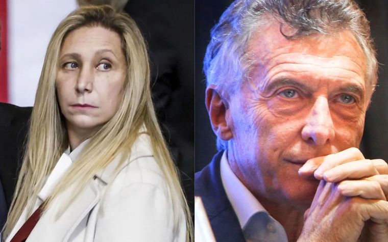 Karina Milei y Mauricio Macri.