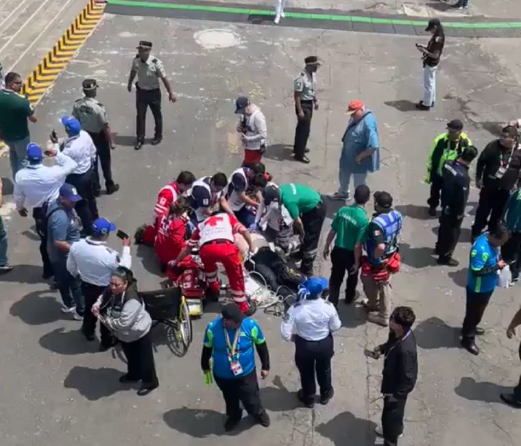 El incidente ocurrió en el entorno del Estadio Azteca.