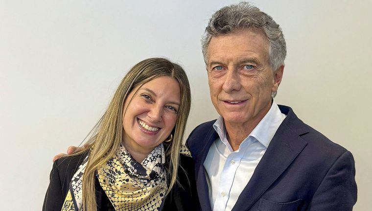Silvia Lospennato y Mauricio Macri Foto: NA