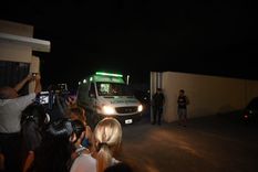 La ambulancia que trasladaba al padre de la víctima fatal Foto: Maximiliano Ríos/MDZ La ambulancia que trasladaba al padre de la víctima fatal Foto: Maximiliano Ríos/MDZ