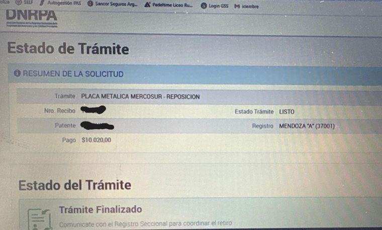 Matías denuncia que pese a tener el trámite Matías denuncia que pese a tener el trámite