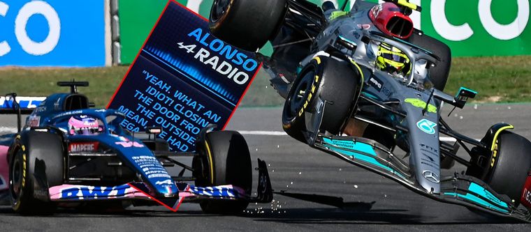 Alonso explotó contra Hamilton por su toque en la primera vuelta del GP de Bélgica en la Fórmula 1.