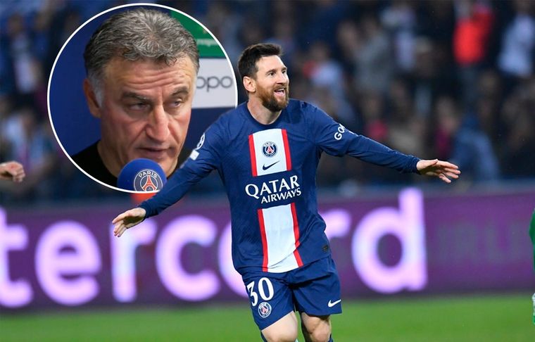 Lionel Messi Christophe Galtier, DT del PSG, elogió a Messi por su nivel.