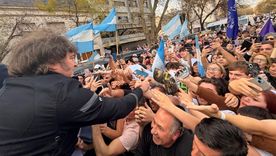Javier Milei protagonizó una actividad militante