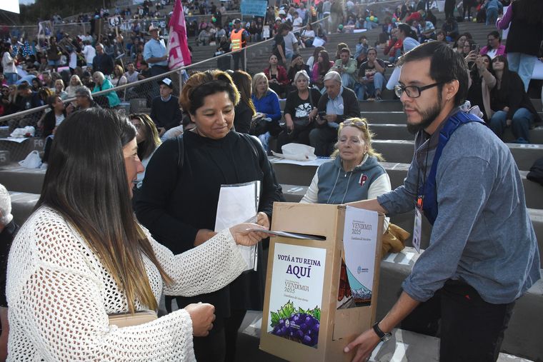 Cómo votarán los presentes en el Teatro Griego a su reina predilecta. Foto: Gobierno de Mendoza.